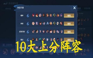 王者荣耀五法最强搭配-王者五法师阵容怎么赢？