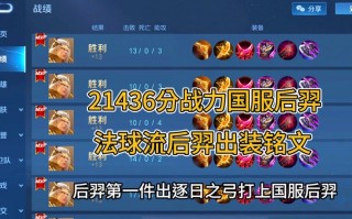 王者荣耀排位后羿装备搭配，王者荣耀后羿装备方案